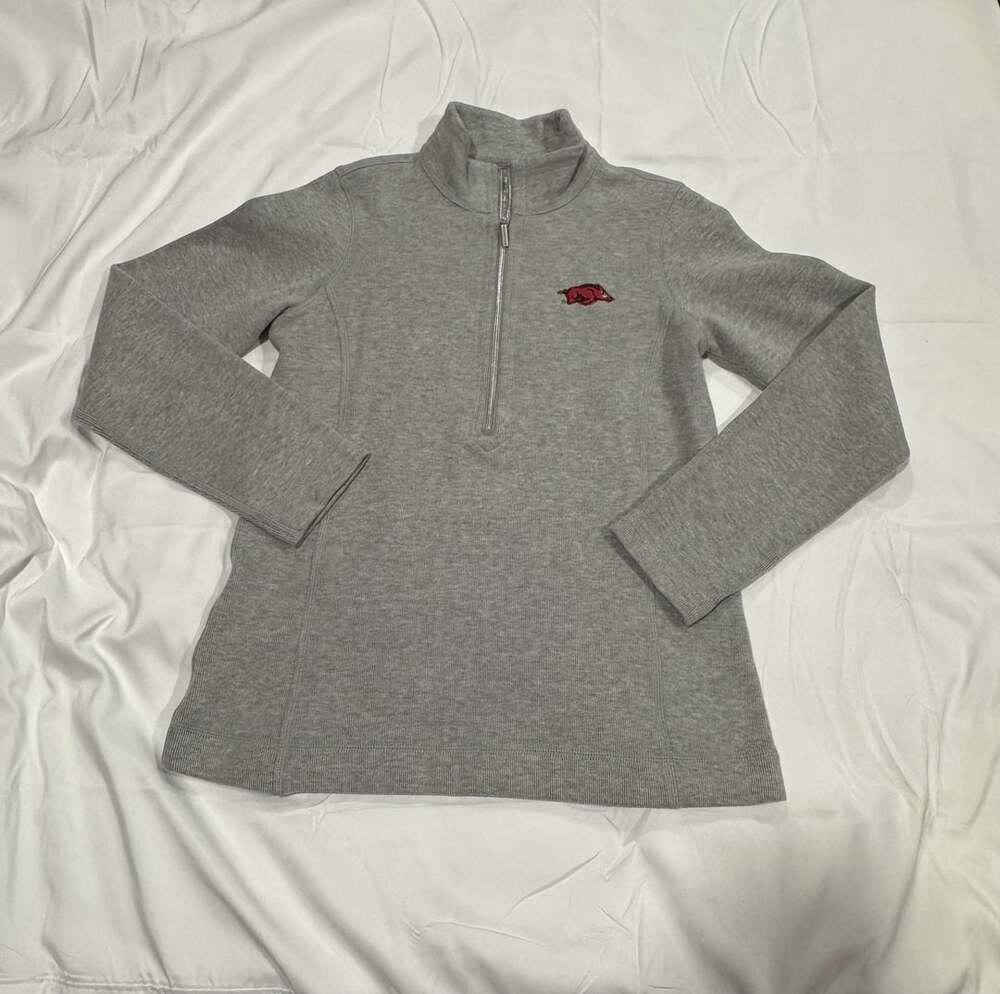 Tommy Bahama Arkansas Razorbacks Size M 1/4-Zip Sweater